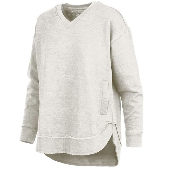 Melange West Hall V-neck Pocketed Poncho Fleece - Royce (us Alpha Small🌺